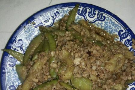 肉末炒酱蒸茄扇的做法