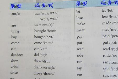 唱的过去式是什么