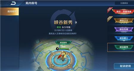 荣耀称号获取条件可以后选吗