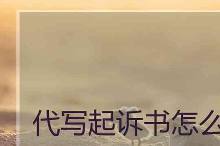 代写起诉状是什么行为