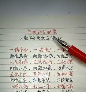 第一个和第三个是数字的成语