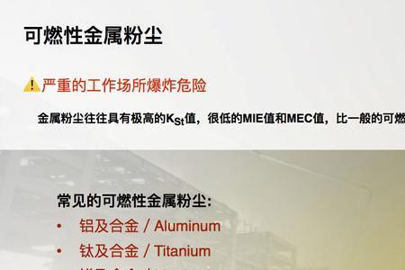 可燃物的种类