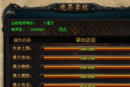 武道战神境界划分