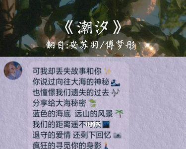 潮汐和哪首歌很像