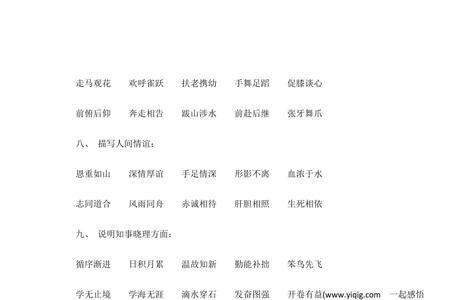 什么怡人四字成语
