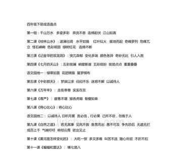 什么绿茵的成语四年级下册
