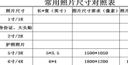 照片1m内是宽多少高多少
