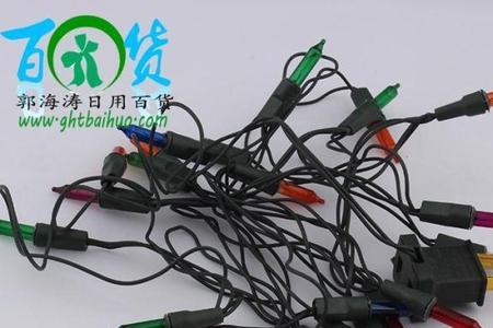 彩灯四根线怎么接