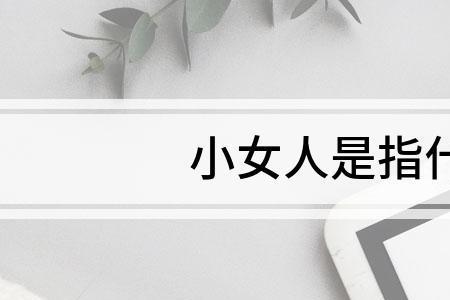 小女人是什么意思