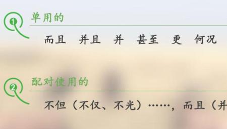 表示递进的词语有哪些