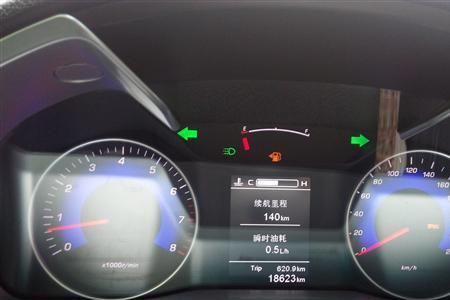 帝豪左前轮胎压报警