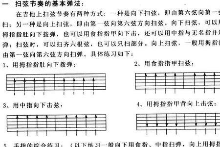 吉他轮弦训练方法和技巧
