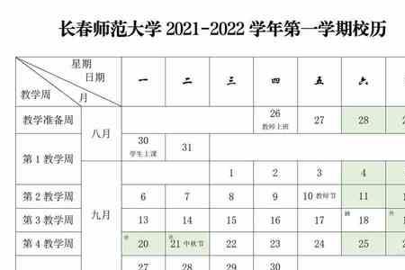 长春的大学开学时间2022