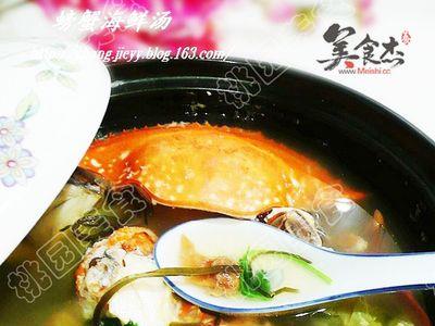 高丽参炖螃蟹的做法