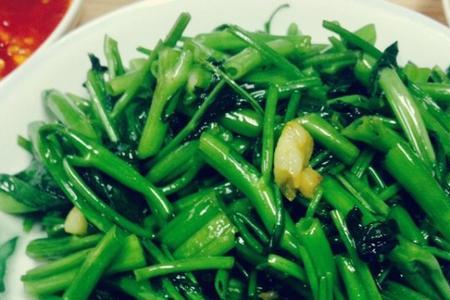 空心菜能放大蒜叶子吗