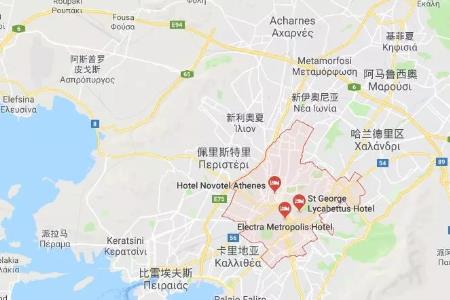 雅典地形