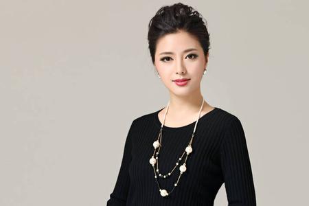 女士圆领毛衣一般开几寸