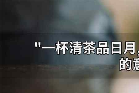 半茶满酒的意思