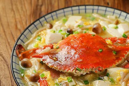 海蟹清炖豆腐怎么做