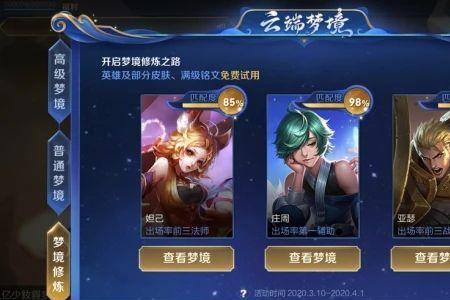 王者专属梦境哪个英雄皮肤最多