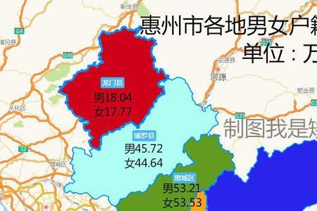 2010惠州市各区人口