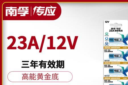 遥控器电池12v23A什么意思