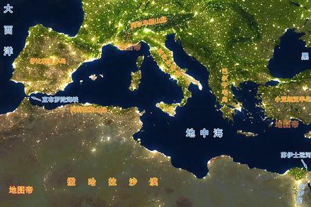 地中海海滨国家有哪些