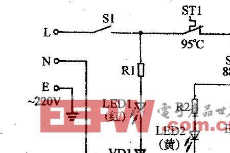 饮水机指示灯电路原理