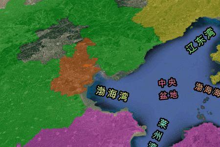 渤海和黄海是一个巨大的海湾