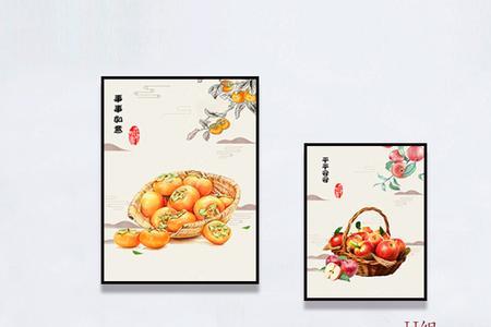 餐厅挂画尺寸与墙比例