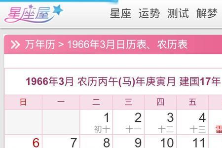 1966年正月十二是阳历二月几日