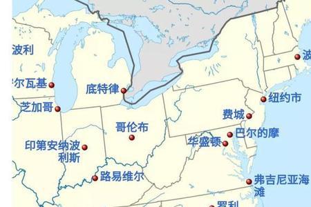 美国东西海岸人口数量