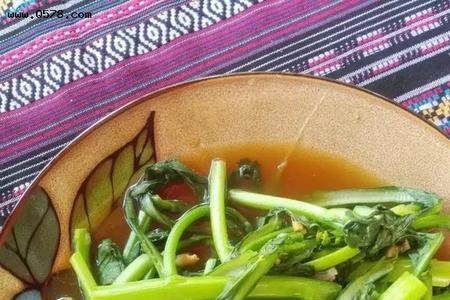 小白菜虾酱做法