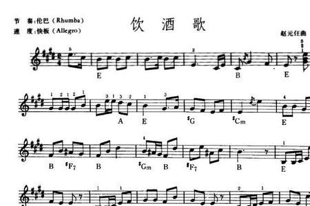 饮酒歌原唱