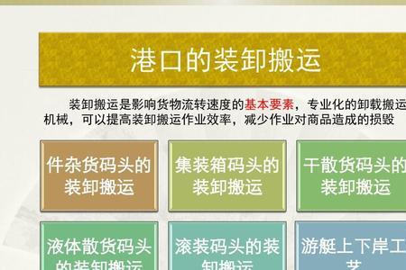 码头有哪些分类标准