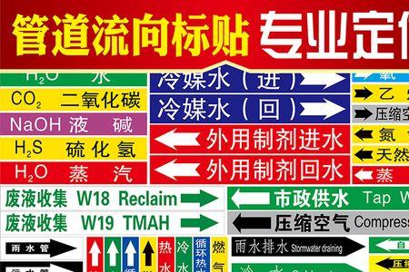暖气管道流向标识颜色