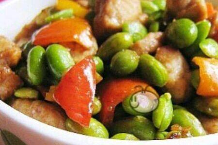 青菜炒青豆怎么炒