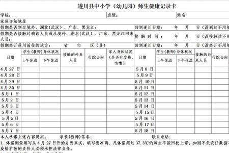 幼儿园行程记录单怎么填写