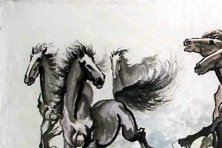以奔马享名于世的现代画家是