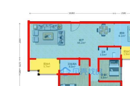 户型图怎么算建筑和套内面积