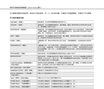 雅马哈433电子琴中文说明