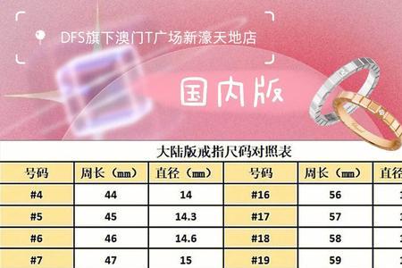 50厘米周长戒指是多大圈口