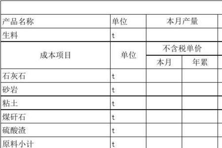 单位产品成本是什么单位