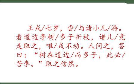 王戎不取道旁李的珠是什么意思