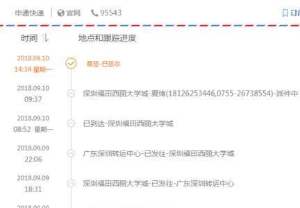 圆通深圳到上海快递时间