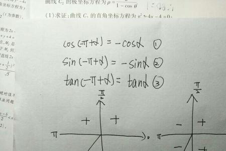 x轴代表cos还是sin
