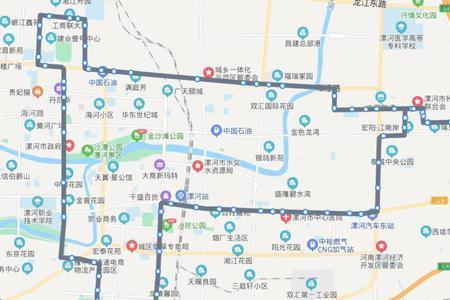 漯河市17路公交车经过那些路线