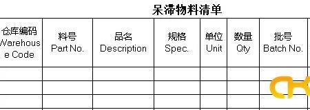 仓库库存多久可视为呆料