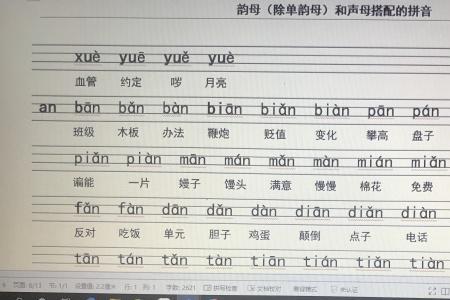 xuao的四个声调对应的字