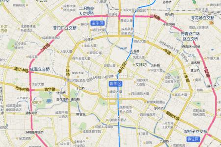 成都绕城内区域划分